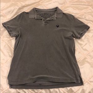 American Eagle gray polo men’s
